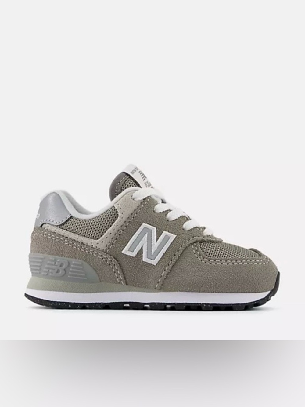 New Balance Toddler 574 Lace up. Grey/white. Size 8. Great condition